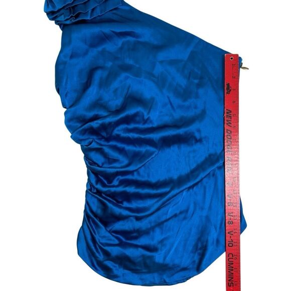 Vintage Cache Y2K One Shoulder Silk‎ Top Women’s Size Medium - Picture 6 of 11